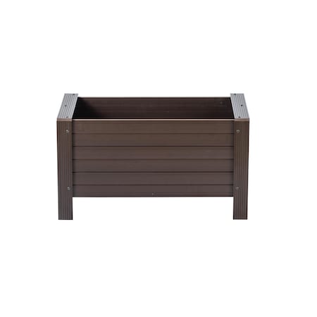 New Age Pet 36in ECOFLEX Rectangular Planter, Walnut RGGRP42-09-36
